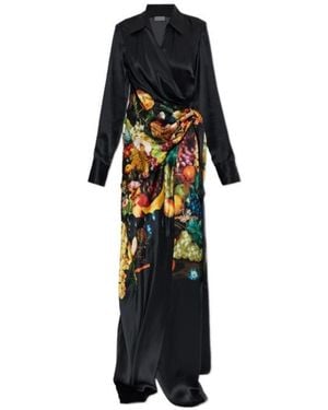 Dries Van Noten Long-Sleeved Dress - Black