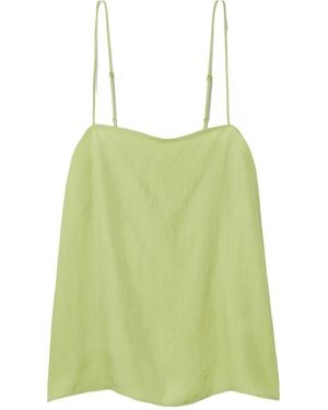 Tibi Satin-Twill Camisole - Green