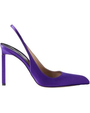 Tom Ford Satin Slingback Pumps - Purple