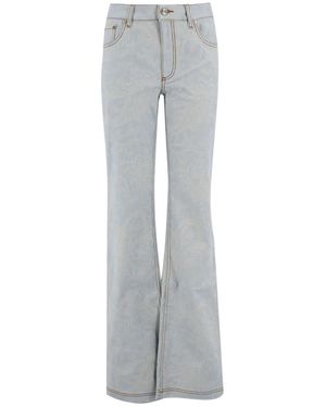 Etro Logo-Patch Jeans - Grey