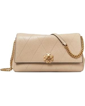 Tory Burch Quilted Chain Shoulder Bag - Natural