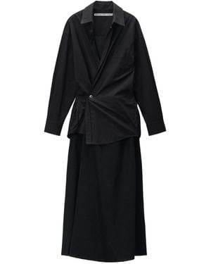 Alexander Wang Pre-Styled Wrapped Mini Dress - Black