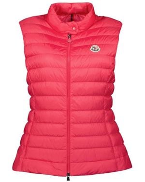 Moncler Sleeveless Cotton Coat - Pink