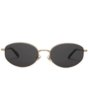 Burberry Metal Check Oval Sunglasses - White