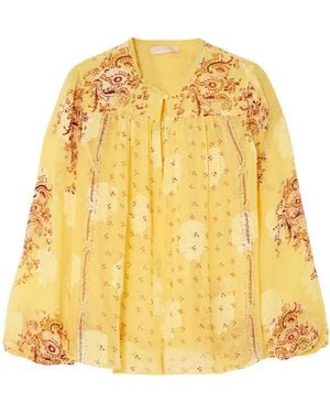 Ulla Johnson Aster Print Shirt - Yellow