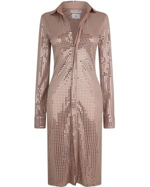 Bottega Veneta Structured Shirt Dress - Brown