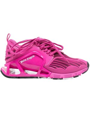 Palm Angels Dark Web Low-Top Sneakers - Pink