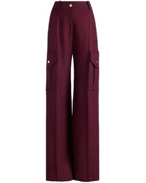 Patou Cargo Pocket Trousers - Red