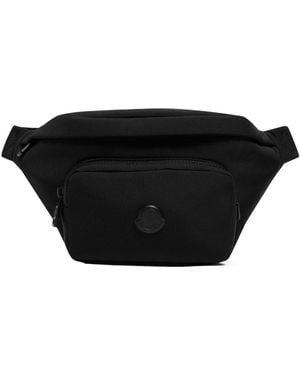 Moncler Logo Patch Belt Bag - Black