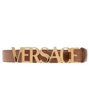 Versace Logo-Lettering Belt - Multicolour