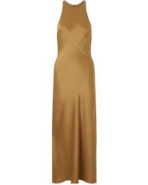 Blazé Milano Novalis Crepe Midi Dress - Natural