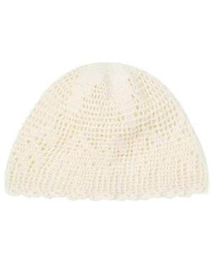 Alanui Island's Diary Crochet Beanie - White