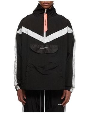 Daniel Patrick Striped Trimmed Casual Jacket - Black