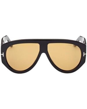 Tom Ford Logo Sunglasses - Metallic