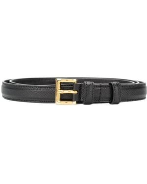 Prada Square Buckle Belt - White