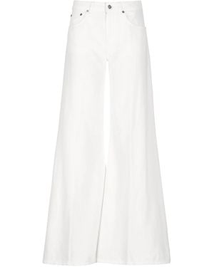 Dondup Wide Leg Trousers - White