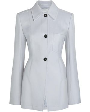 Sportmax Fitted Cotton-Blend Jacket - Gray