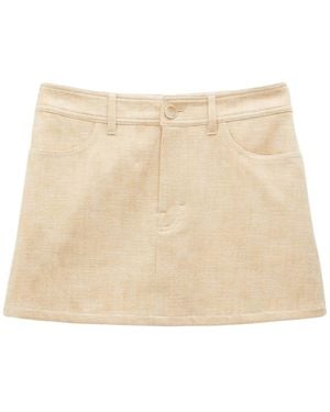Filippa K Short Structured Skirt - Natural