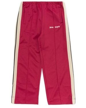 Palm Angels Elastic-Waist Athletic Pants - Red