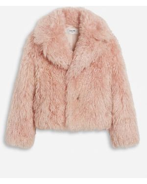 Celine Egg-Shaped Peacoat - Pink