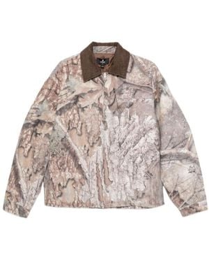 Represent "Real Tree Camo" Trucker Jacket Clothing - Gray