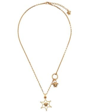 Versace Medusa-Charm Detail Necklace - Metallic
