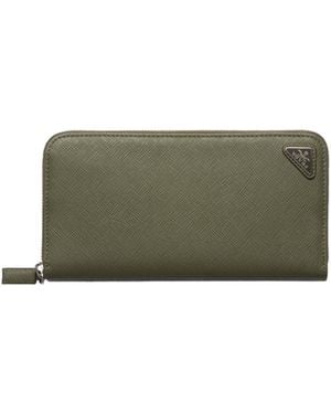 Prada Saffiano Wallet - Green