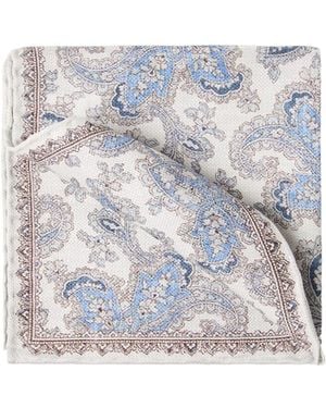 Brunello Cucinelli Double-Face Pocket Square - White