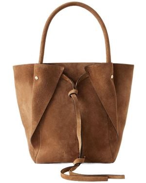 Gabriela Hearst Small Suede Tote - Brown