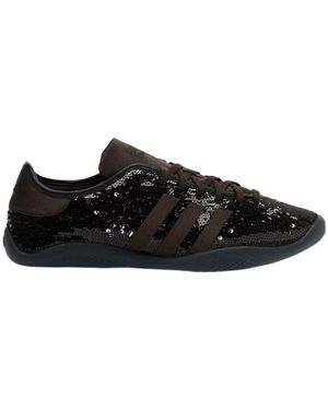 Adidas by Wales Bonner Adidas X Wales Bonner Sequinned Lace-Up Sneakers - Black