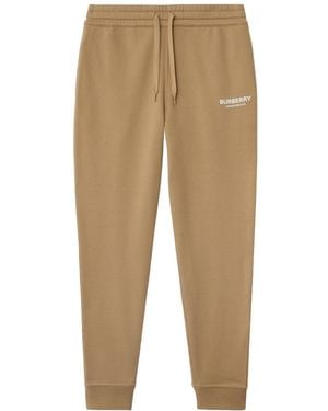 Burberry Drawstring Sweatpants - Natural