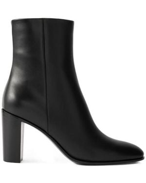 Gianvito Rossi Leather Ankle Boots - Black