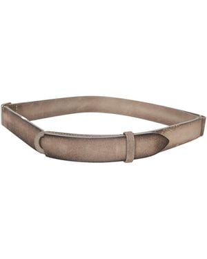 Orciani Leather Belt - White