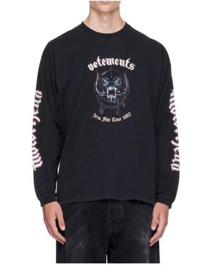 Vetements X Motörhead Collaboration Long-Sleeve T-Shirt - Blue