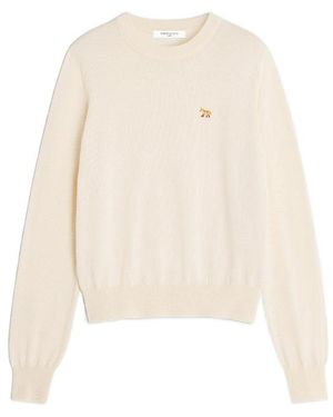 Maison Kitsuné Maison Kitsuné Baby Fox Regular Jumper - White