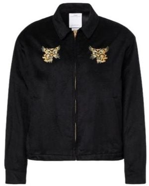 Visvim Norad Embroidered Silk Blouson - Black