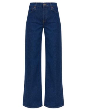 RE/DONE High-Rise Wide-Leg Jeans - Blue