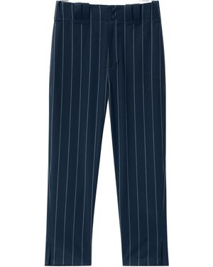 Alexander Wang Pin-Striped Capris - Blue