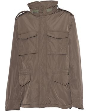 Aspesi Vento Funnel Neck Field Jacket - Brown