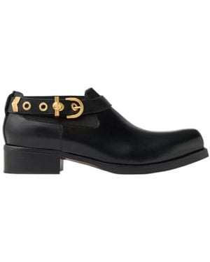 Versace Square-Toe Chelsea Boots - Black