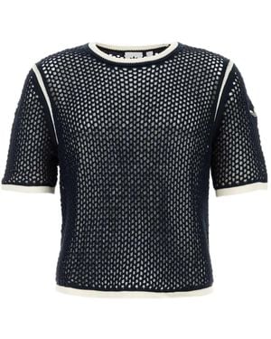Wales Bonner Knitted T-Shirt - Blue