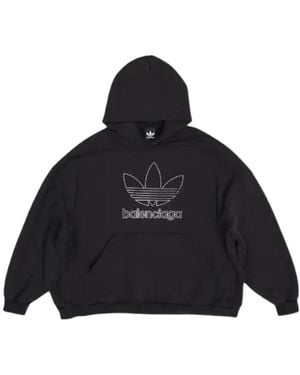 Balenciaga X Adidas Oversized Hoodie - Black