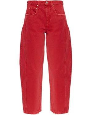 Isabel Marant Belt-Loop Jeans - Red