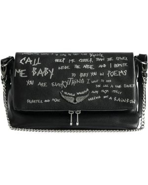 Zadig & Voltaire Rocky Ii Graffiti Bag - Black