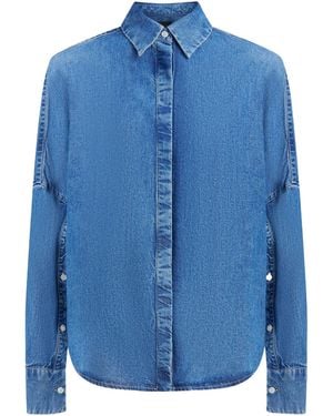Dondup Long-Sleeved Shirt - Blue