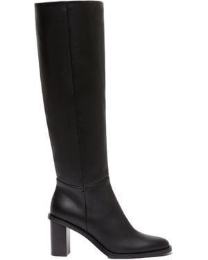 Max Mara Leather Boots - Black