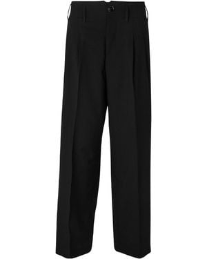 Ami Paris Wideleg Tailored Pants - Black
