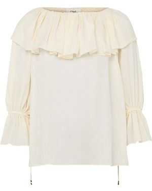 Chloé Ruffled Cover-Up - White