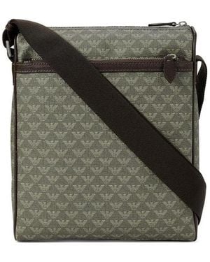 Emporio Armani Logo Logo Satchel Bag - Green