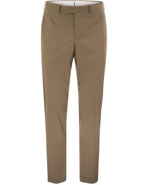 Pt Pantaloni Pt Torino Master Fit Stretch Trousers - Natural